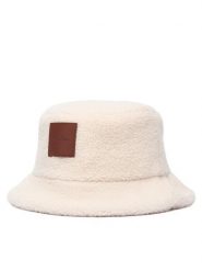 Calvin Klein Kapelusz All-Over Sherpa W/ Patch Bucket LV04F5097G Kremowy. Białe kapelusze damskie CALVIN KLEIN, bez wzorów, z poliesteru. Za 189.99 zł.