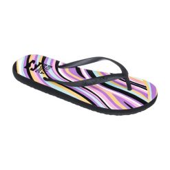 Japonki plażowe damskie Billabong Dama stripes. Czarne klapki damskie Billabong, bez wzorów, bez obcasa. Za 39.99 zł.