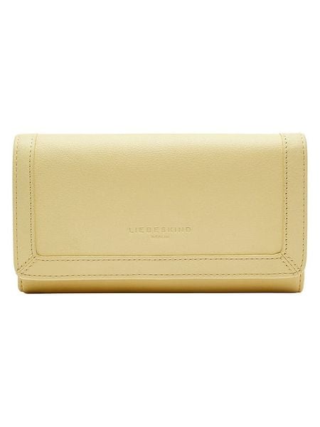 Liebeskind Berlin Skórzany portfel w kolorze żółtym - 23 x 13 x 5 cm rozmiar: onesize. Żółte portfele damskie LIEBESKIND BERLIN, bez wzorów, z materiału. Za 279.78 zł.