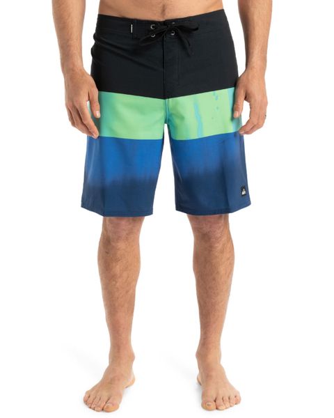 Spodenki boardshort dla Mężczyzn SURFSILK STRAIGHT LEG 20" Niebieski. Niebieskie szorty męskie Quiksilver, bez wzorów, z materiału. Za 308.35 zł.