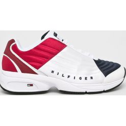 Tommy Jeans - Buty. Białe buty sportowe na co dzień damskie Tommy Jeans, bez wzorów, z gumy. W wyprzedaży za 439.90 zł.