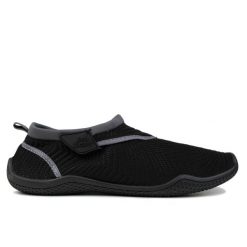 Buty męskie sportowe do wody na plażę PROWATER. Czarne buty sportowe na co dzień męskie ProWater, na lato, z materiału, bez zapięcia, do pływania. Za 39.00 zł.