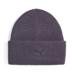 Średnia czapka beanie Wardrobe Essentials z grubej przędzy PUMA. Szare czapki męskie Puma, bez wzorów, z dzianiny. Za 129.00 zł.