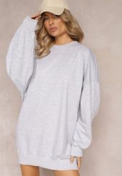 Szara Bluza Bawełniana Oversize Lufela. Szare bluzy bez kaptura damskie Renee, z bawełny. Za 89.99 zł.
