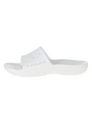 Crocs Klapki "Baya II Slide" w kolorze białym rozmiar: 39/40. Białe klapki damskie Crocs, bez wzorów, z materiału, bez obcasa. Za 87.81 zł.