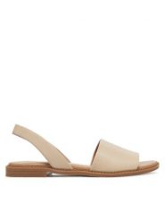 Lasocki Sandały EST-AFIONA-17 Beżowy. Brązowe sandały damskie Lasocki, bez wzorów, ze skóry, bez obcasa, na płaskiej podeszwie. Za 139.99 zł.