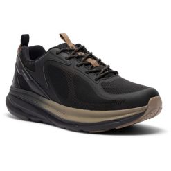 Buty do chodzenia Trespass Carver. Czarne buty trekkingowe męskie Trespass, z gumy, bez zapięcia, trekkingowe. Za 374.85 zł.