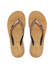 Roxy Japonki ARJL101004 Czarny. Czarne klapki damskie Roxy, bez wzorów, z tworzywa sztucznego, bez obcasa. Za 79.99 zł.