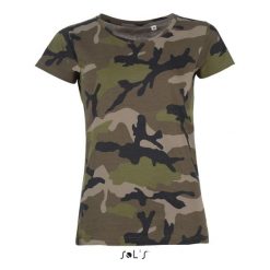 Koszulka damska Sol's Camo. Brązowe bluzki sportowe damskie SOL'S, s, bez wzorów, bez ramiączek. Za 134.00 zł.