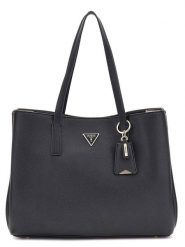 Guess Torebka w kolorze czarnym - 37 x 29 x 11 cm rozmiar: onesize. Czarne torebki klasyczne damskie Guess, z aplikacjami, z materiału, bez dodatków. Za 573.71 zł.