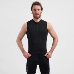 Koszulka rowerowa męska Rogelli Essential. Czarne t-shirty sportowe męskie Rogelli, m, z materiału, bez ramiączek, rowerowe. Za 213.00 zł.
