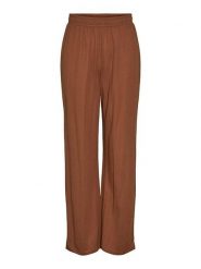 Pieces Spodnie w kolorze jasnobrązowym rozmiar: XS. Brązowe spodnie materiałowe damskie Pieces, bez wzorów, z materiału. Za 52.55 zł.