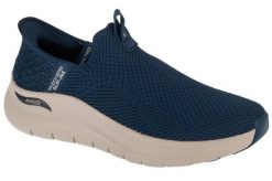 Buty sportowe męskie, Slip-ins: Arch Fit 2.0 - Crayn. Niebieskie buty sportowe na co dzień męskie Skechers, z materiału, bez zapięcia, trekkingowe. Za 399.99 zł.