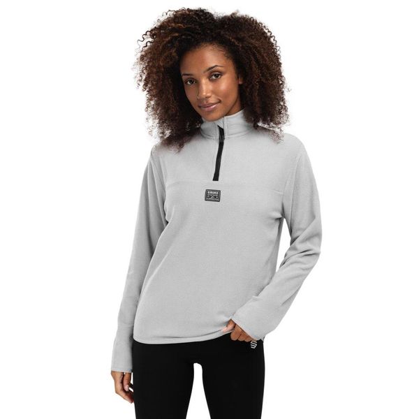 Damska bluza z cienkiego polaru Sporty zimowe Siroko Limestone-W. Szare bluzy bez kaptura damskie SIROKO, m, z materiału. Za 205.60 zł.