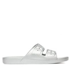 Klapki Freedom Moses. Szare klapki damskie Freedom moses, bez wzorów, bez obcasa. Za 179.99 zł.