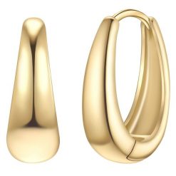 Yokoamii Kolczyki kola z pozlacanego mosiadzu 1 ct Damski. Żółte kolczyki damskie Yokoamii, pozłacane. Za 149.99 zł.