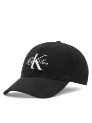 Calvin Klein Czapka z daszkiem Lurex Graphic Script Monologo Ca LV04F5115G Czarny. Czarne czapki z daszkiem damskie CALVIN KLEIN, bez wzorów, z bawełny. Za 189.99 zł.