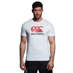 Koszulka Canterbury CCC Logo. Białe bluzki damskie CANTERBURY, bez wzorów, sportowe, bez kołnierzyka, bez ramiączek. Za 222.50 zł.