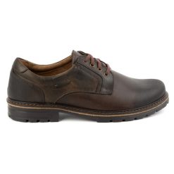 KOMODO Buty męskie skórzane trapery Polskie 897K brązowe. Brązowe buty zimowe męskie na jesień, z jeansu, bez zapięcia. Za 377.80 zł.