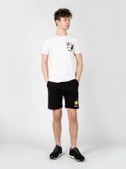 Iceberg Szorty | D0216300 | Mężczyzna | Czarny. Czarne szorty męskie Iceberg, z bawełny, bez kołnierzyka. W wyprzedaży za 569.00 zł.