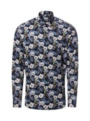 Olymp Level Five Koszula łatwa w prasowaniu Mężczyźni Slim Fit Bawełna niebieski|wielokolorowy, 42. Niebieskie koszule męskie Olymp Level Five, m, bez wzorów, z bawełny, bez kołnierzyka, bez ramiączek. Za 399.95 zł.