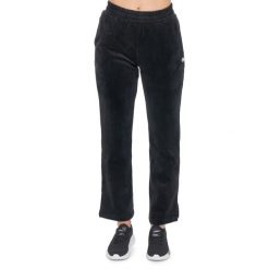 Leone 1947 Glam Winter Damen Palazzohose aus gestreiftem Samt. Czarne spodnie dresowe damskie LEONE 1947 APPAREL, bez wzorów, z bawełny. W wyprzedaży za 132.85 zł.