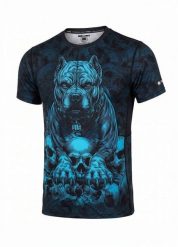 Męska Koszulka sportowa PITBULL techniczna treningowa Mesh GUARDIAN ANGEL. Czarne t-shirty sportowe męskie PITBULL, m, z elastanu, bez ramiączek, na fitness i siłownię. Za 159.00 zł.