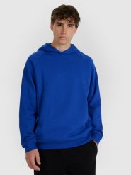 4F Bluza dresowa nierozpinana z kapturem męska - niebieska XXL. Niebieskie bluzy z kapturem męskie 4f, m, z dresówki. Za 159.99 zł.