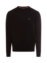 BOSS Orange sweter z dzianiny z zawartością kaszmiru - Kanovano Mężczyźni Bawełna czarny, S. Czarne swetry męskie Boss Orange, m, bez wzorów, z bawełny, bez kołnierzyka. Za 599.95 zł.