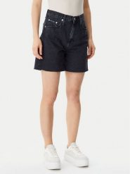 Calvin Klein Jeans Szorty jeansowe J20J225190 Czarny Loose Fit. Czarne szorty damskie Calvin Klein Jeans, bez wzorów, z bawełny. Za 259.99 zł.