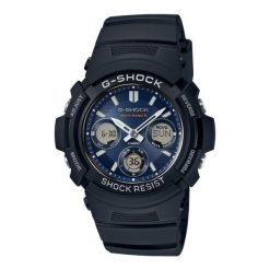 Zegarek męski Casio AWG-M100SB-2AER, Quartz, 46mm, 20ATM. Czarne zegarki męskie Casio. Za 601.60 zł.