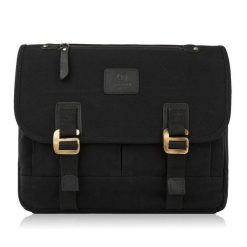 Torba na ramię czarna PAOLO PERUZZI T-17-BL. Czarne torby męskie na ramię Paolo Peruzzi, bez wzorów, z bawełny, na ramię. Za 169.99 zł.