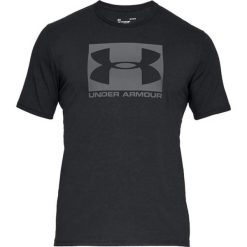 Koszulka treningowa męska Under Armour Boxed Sportstyle Ss. Czarne t-shirty sportowe męskie Under Armour, m, bez ramiączek, do piłki nożnej. W wyprzedaży za 81.38 zł.