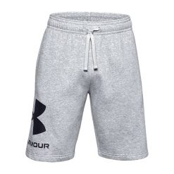 Spodenki fitness męskie Under Armour Rival Fleece. Szare szorty męskie Under Armour, m, na fitness i siłownię. Za 158.99 zł.