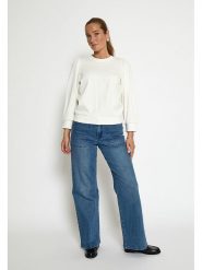 Peppercorn Bluza "Fiola" w kolorze białym rozmiar: XL. Białe bluzy bez kaptura damskie Peppercorn, xl, z bawełny. Za 154.95 zł.
