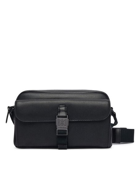 Calvin Klein Saszetka Emblem Hw Camera Bag LV04D3505G Czarny. Czarne saszetki męskie CALVIN KLEIN, ze skóry. Za 409.99 zł.