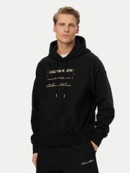 Calvin Klein Jeans Bluza LV04RF247G Czarny Regular Fit. Czarne bluzy bez kaptura męskie Calvin Klein Jeans, m, z bawełny. Za 489.99 zł.
