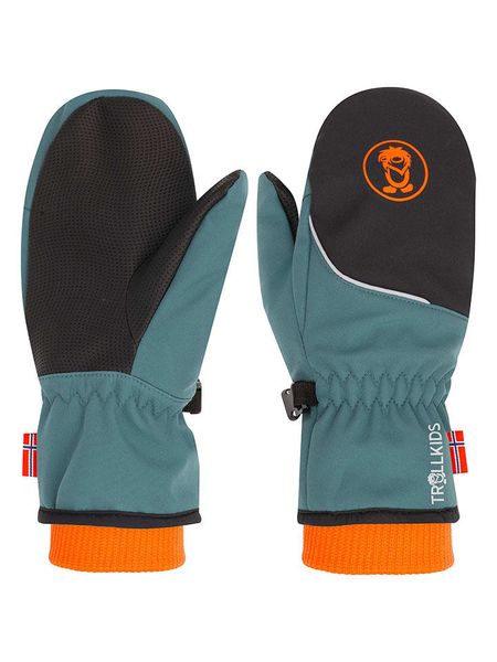 Trollkids Rękawiczki funkcyjne "Trolltunga" w kolorze morskim rozmiar: 4,5. Niebieskie rękawiczki dziecięce Trollkids, z polaru, bez ramiączek. Za 78.84 zł.