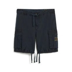 Lekkie szorty Superdry Parachute. Niebieskie szorty męskie Superdry., z materiału, bez kołnierzyka. Za 318.95 zł.