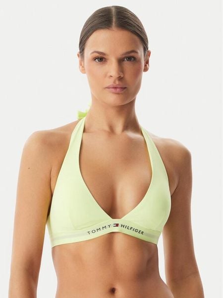 Tommy Hilfiger Góra od bikini UW0UW06358 Żółty jasny. Żółte bikini damskie Tommy Hilfiger, bez wzorów. Za 189.99 zł.
