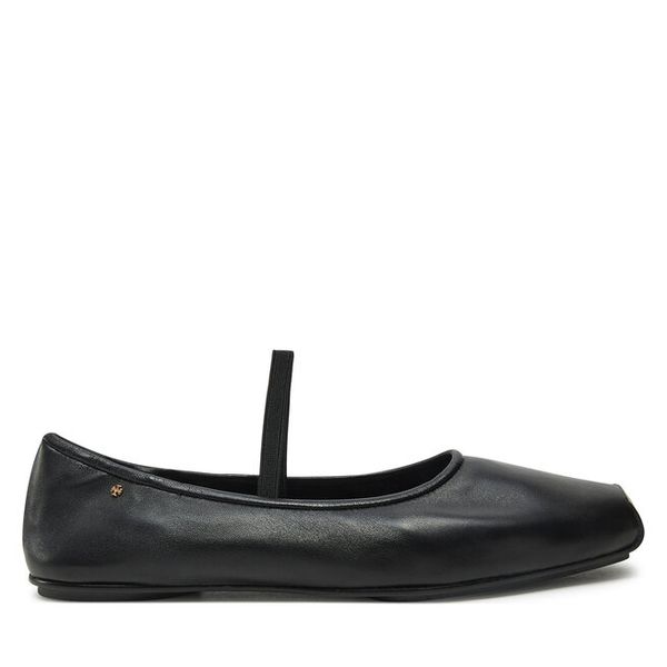 Baleriny Tory Burch. Czarne baleriny damskie Tory Burch, bez wzorów, bez obcasa. Za 889.99 zł.