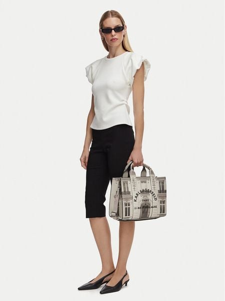 KARL LAGERFELD Torebka B2W30283 Szary. Szare torebki klasyczne damskie Karl Lagerfeld, bez wzorów, ze skóry, bez dodatków. Za 999.99 zł.