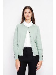 ASSUILI Kardigan w kolorze miętowym rozmiar: 42. Zielone kardigany damskie Assuili, bez wzorów. Za 135.17 zł.