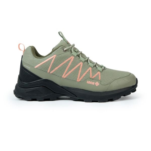 Damskie buty trekkingowe/turystyczne na średnie i krótkie dystanse z podeszwą z. Czerwone obuwie trekkingowe damskie IZAS. Za 313.00 zł.