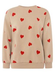 Zwillingsherz Bluza w kolorze beżowym rozmiar: XL. Brązowe bluzy bez kaptura damskie Zwillingsherz, xl. Za 152.83 zł.