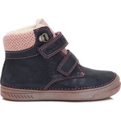 D-D-step dziewczęce botki 36 niebieski. Niebieskie botki dziewczęce D-D-Step, bez wzorów, z dzianiny, bez ramiączek. Za 214.00 zł.