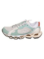 Mizuno Buty sportowe "Wave Prophecy Beta 2" w kolorze biało-miętowym rozmiar: 42,5. Białe buty sportowe na co dzień damskie Mizuno. Za 350.56 zł.