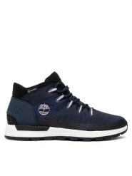 Timberland Trapery Sprint Trekker Mid Fab Wp TB0A2FXT019 Granatowy. Niebieskie buty zimowe męskie Timberland, z materiału, bez zapięcia. Za 469.99 zł.