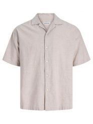 Jack & Jones Koszula Breeze 12288594 Beżowy Relaxed Fit. Brązowe koszule męskie Jack & Jones, m, bez wzorów, z bawełny, bez kołnierzyka, bez ramiączek. Za 119.99 zł.