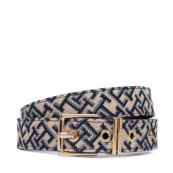Pasek Tommy Hilfiger. Brązowe paski damskie Tommy Hilfiger, bez wzorów. Za 249.99 zł.